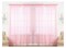 J&V TEXTILES 4-Pack Value: Solid Sheer Window Curtain Panels